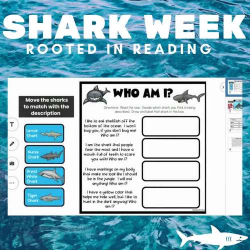 Rooted in Reading: SHARKS! by Amy Lemons | TPT