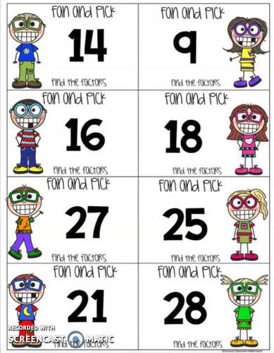 Factors and Multiples Interactive Math Unit for 4th Grade | TpT