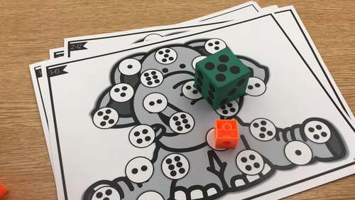 Roll N' Cover: Subitizing Center Mats by Tara West - Little Minds at Work