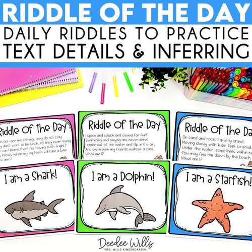 Ocean Animals Riddle of the Day | Zoo Animals and More May Riddles