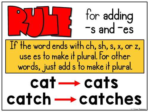 Suffixes -s and -es Phonics Instruction & Center Animated PowerPoints ...