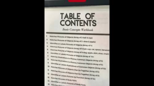 Basic Concepts Workbook | Editable | Speech Therapy | Special Education ...