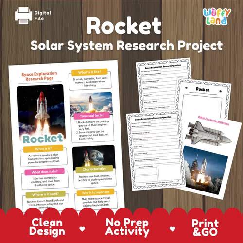 Rocket Space Exploration Research Project | Solar System Informational Text
