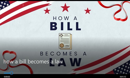 How a Bill Becomes a Law by Van Valkenburgh Educational Resources