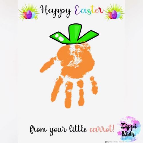 Easter sales handprint crafts