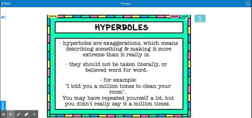Hyperboles Activities Figurative Language Boom Cards digital resources
