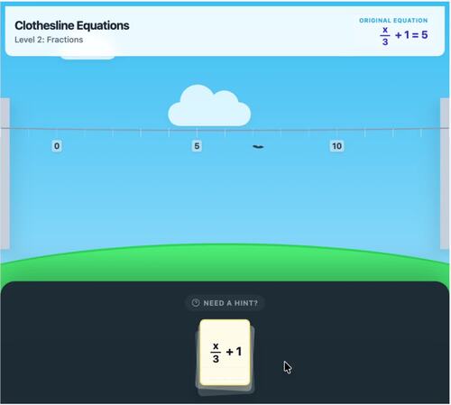 Interactive Visual Equations | Digital Clothesline Math Activity | Self ...