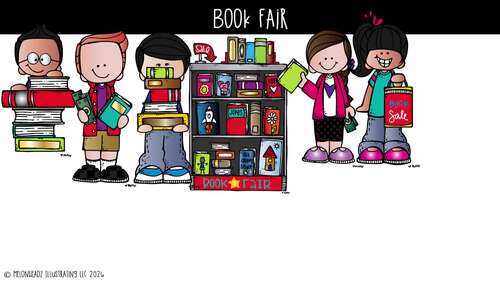 Book Fair clip art, Library, Fund Raiser COMBO PACK by Melonheadz Clipart