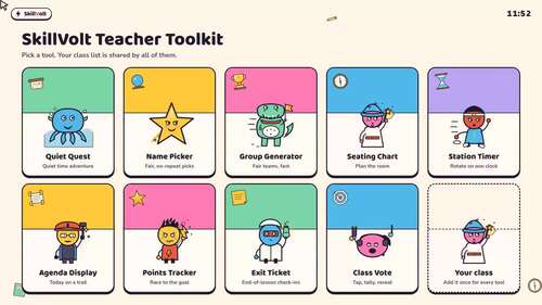 Classroom Management Toolkit Bundle 9 Digital Tools Noise Monitor Name ...