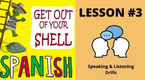 Preview of Spanish Lesson #3 - Speaking & Listening Drills - Beginner - Mexican Accent