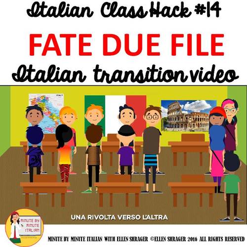 Preview of Italian Transition Video Two Rows for CI TCI TPRS 90% Target Language