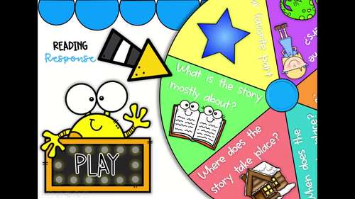 DIGITAL Spinning Wheel - Reading Response by Bilingual Teacher Hive