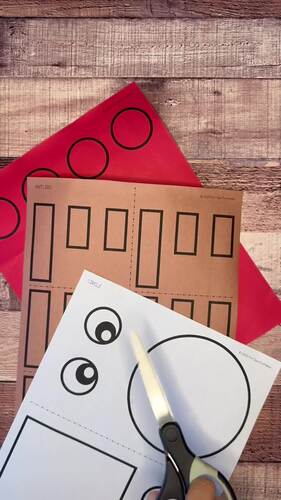 Reindeer Shapes Math Craft | Christmas Math Craft | Kindergarten ...