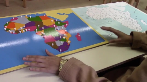 Preview of Montessori Geography Africa map puzzle