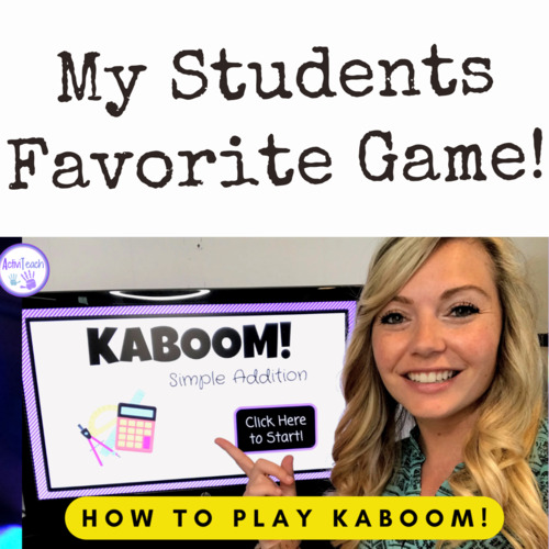 Preview of Digital Math Game KABOOM! Perfect for Special Education Life Skill Math Class