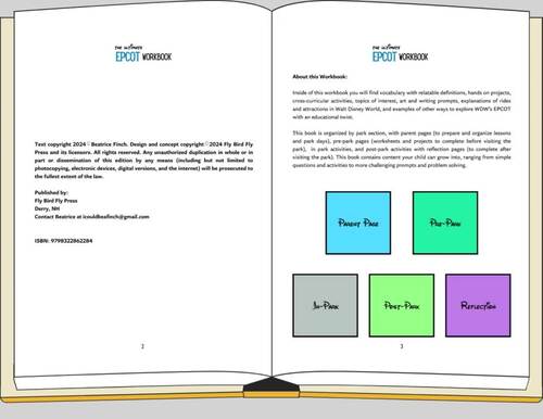 The Ultimate EPCOT Workbook 250+ Printable Pages Disney Curriculum Ages ...