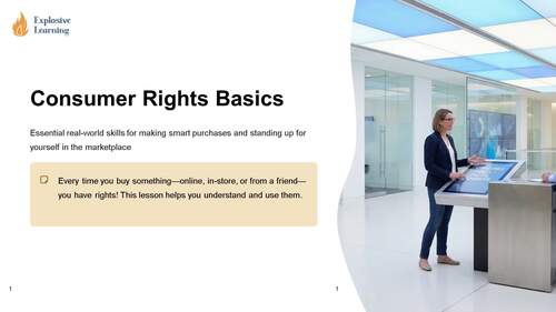 Consumer Rights Basics Lesson Grades 4-12 PPTX Slides | TPT
