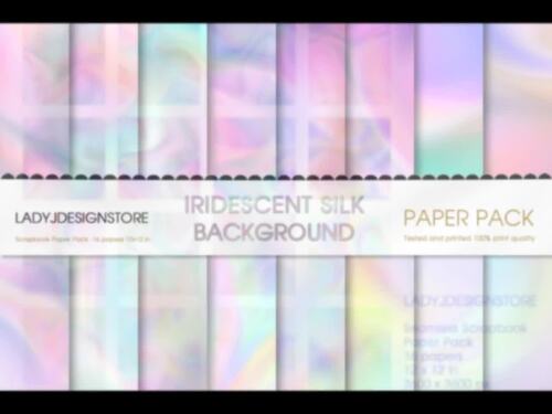 Iridescent Textures, seamless iridescent digital paper by ladyjdesignstore