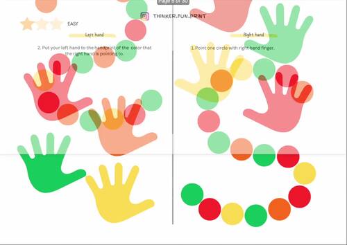 Both Hands Brain Training Workbook | Printable Bilateral Coordination ...