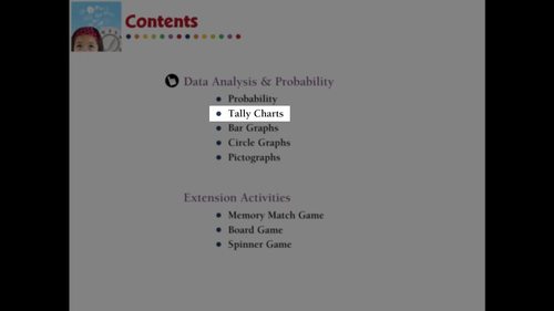 Data Analysis & Probability: Tally Charts - Practice the Skill 3 - PC ...