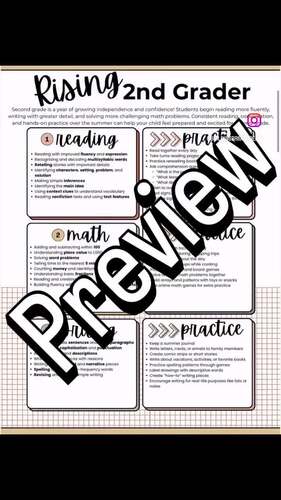 Rising Grade Levels | K-6 Summer Learning Guides by Building Bright Ideas