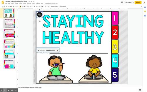Staying Healthy Interactive Flip Book, Printable & Digital