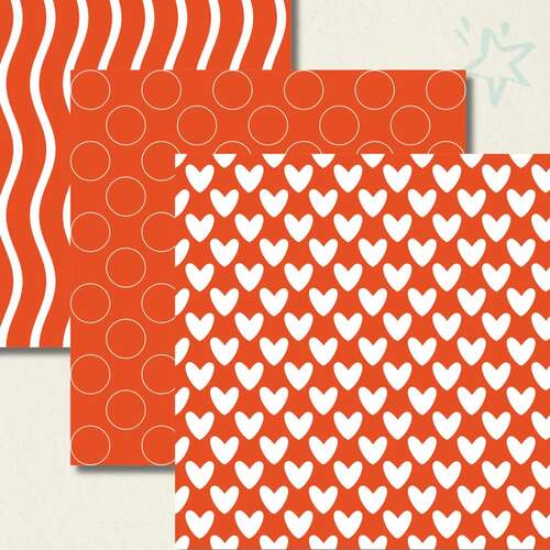 Orange Seamless Pattern Digital Paper Pack | 12 Printable 12x12 JPEG ...