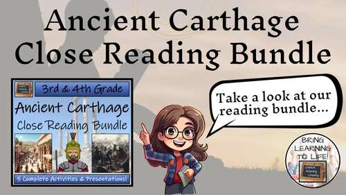 Carthaginian Empire Close Reading & Presentation Bundle | 3rd Grade ...
