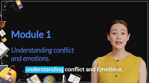 Preview of Teaching Conflict & Emotions | Social Skills Classroom Activity