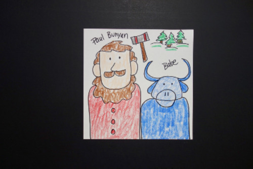 Preview of Let's Draw Paul Bunyan & Babe the Blue Ox!   (Tall Tales)