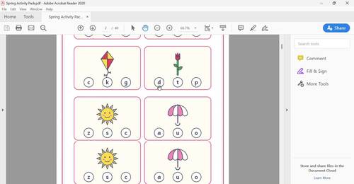 Kindergarten Spring Activities | Spiral Booklet | Spring Printables ...