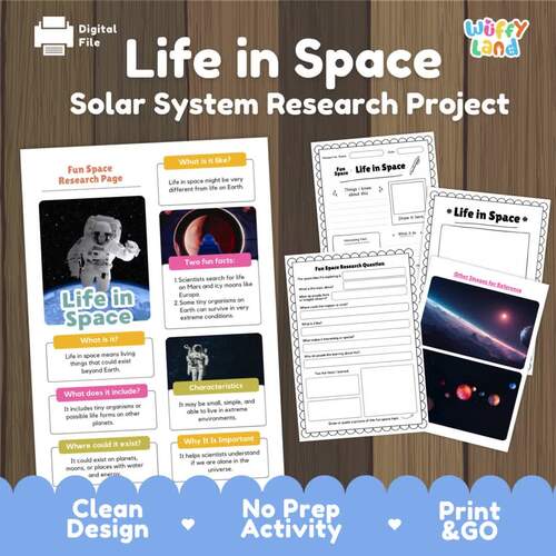 Life in Space Research Project | Astrobiology & Planets Informational ...
