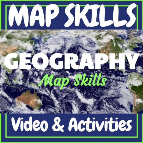 Preview of World Geography Map Skills: Continents Oceans and More! Video & Activities Kit