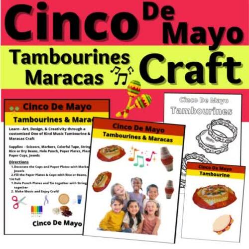 Cinco de Mayo Craft Music Tambourines Maracas Class Lesson Resource
