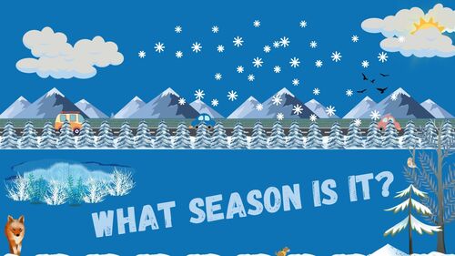 Preview of Winter introduction animated video. Teach the seasons.