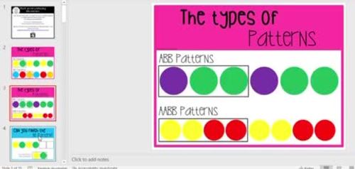 Math Pattern PowerPoint by Cherry Blossom Creations | TPT
