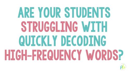 High Frequency and Heart Word Cards Science of Reading | TpT