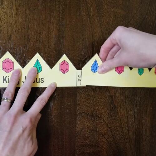Child of King Jesus Paper Crown Craft Kids Sunday School Bible Lesson ...