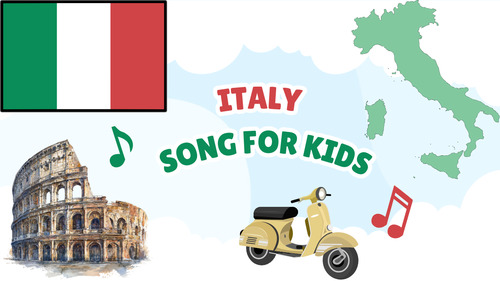 Preview of Italy Song for Kids | Country Study Music Video | Geography Song with Real