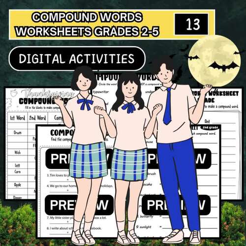 Engaging Compound Words Worksheets | Fun Activities for Grades 2-5