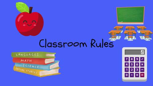 Preview of Welcome back Classroom Rules