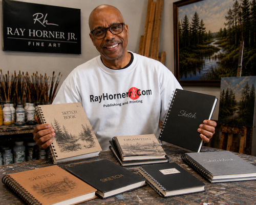 Preview of Working sketchbooks and thumbnail sketches of Artist Ray Horner Jr.