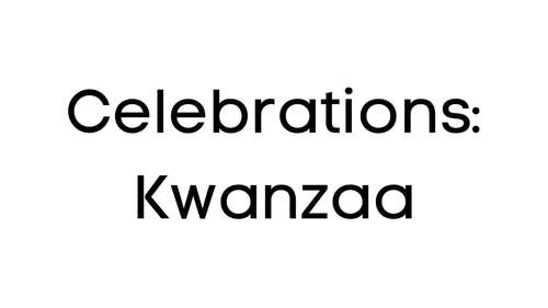 Preview of Celebrations: Kwanzaa, Social Studies, Vocabulary, Early Literacy, Video/Ebook