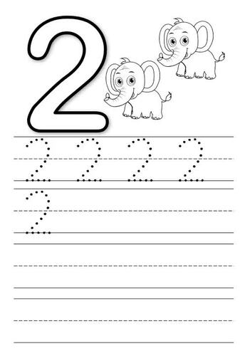 Numbers Worksheet, Handwriting Practice, Number Writing 0-10 | TPT
