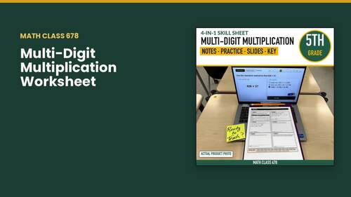 Multi-Digit Multiplication | Standard Algorithm Multiplication | 5th ...