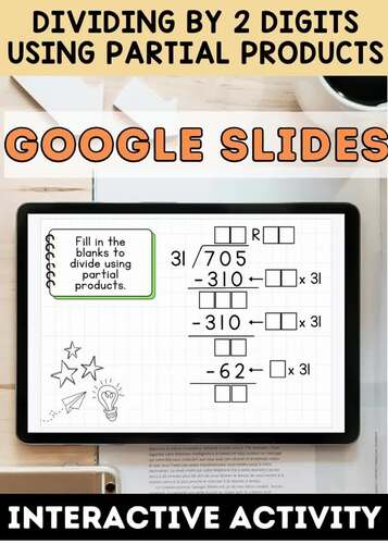 Dividing by 2-Digit Numbers Using Partial Products | Google Slide ...