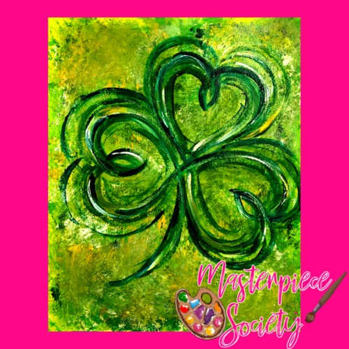 Abstract Shamrock Art Video Lesson St Patrick S Day By