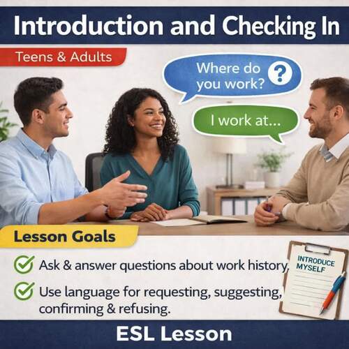 ESL Business Travel & Hotel Check-In Lesson for Teens & Adults | Interviews