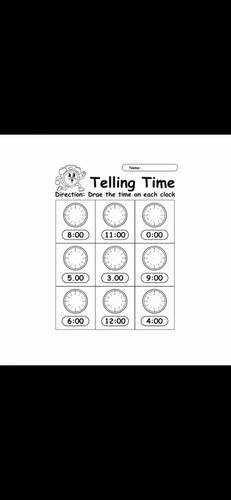 Fun "Telling Time" Worksheet Bundle – 4 Printable Pages for Early Learners
