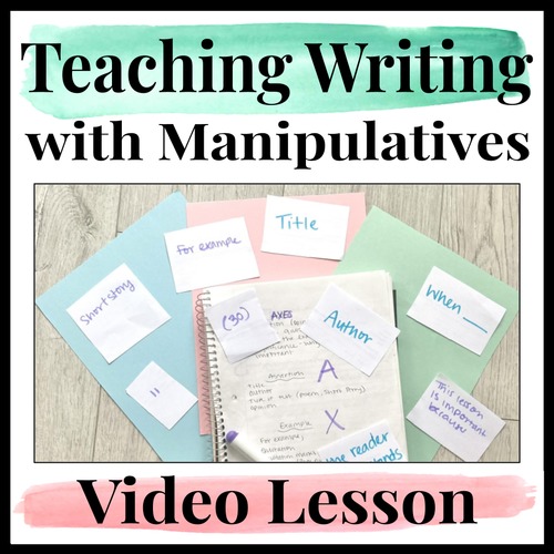 Preview of Teaching Writing Digitally with Manipulatives | Digital Writing Lessons